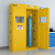 知旦 气瓶储存柜三瓶二代报警器黄色 可燃气体安全存储柜ZD216