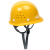 诺瑞斯安 安全帽工地 免费印字 国标V型ABS 建筑工程电力施工劳保工人头盔 圆形透气黄色