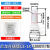 尼龙奶嘴压线帽接线闭端子-1 2 5X快速并线端头 电线连接器 CE-2X(1000只装)尼龙升级版