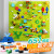 费乐兼容乐高墙积木墙男孩子女孩玩具3-6礼物周岁益拼装大颗粒 滑道 绿底775颗粒+8底板[有框]