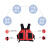重安盛鼎 应急救生衣 便携大浮力成人儿童皮划艇求生衣 儿童均码蓝色