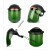 电焊防护面罩焊工烧焊防飞溅面具二保焊工男防烤脸头戴式焊帽 黑顶-浅绿色