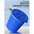 探福（TANFU）(150升桶带盖蓝色)大号圆形垃圾桶环卫工业加厚垃圾桶商用食堂厨房专用垃圾桶机床备件P1806