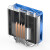 乔思伯HP400S cpu散热器一体机风扇超薄 下压式 HTPC服务器导热管 HP400S NEW 蓝白 配硅脂+扎带+刮
