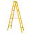 玻璃钢绝缘人字梯关节梯伸缩梯升降梯子电工梯折叠梯凳电力直单梯 5.0米单梯