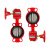 跃励工品 消防手轮涡轮对夹式信号蝶阀 DN150 一个价