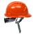 诺瑞斯安 安全帽工地免费印字透气建筑工程施工电力电工监理防砸工人头盔 橙色