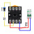 断电延时ST3PF定时延迟可调10秒60分时间继电器AC220V DC24V DC12 5S秒 带底座 交流AC220V