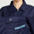 柯瑞柯林TZA15-3工服套装透气薄款耐酸碱防静电长袖上衣+下裤套装深蓝色165码1套装