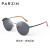 帕森（PARZIN） 太阳镜男女士经典通用  金属圆框潮眼镜开车驾驶墨镜 8307 星空灰
