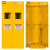 全钢气瓶柜氧气钢瓶储存柜实验室气体安全柜双瓶防爆罐 黄色双瓶二代报警