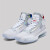 耐克（NIKE）女鞋 Air Jordan 34 郭艾伦 AJ34镂空 冰蓝 舒适篮球鞋 BQ3384-101 白镭射 39
