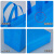 冰禹 无纺布购物手提袋 环保袋包装袋 可印刷广告袋子 蓝色 35*41*12 竖款50个 BYK-349