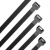 联嘉 自锁式尼龙扎带 工业紧固扎线带 电缆捆扎带 黑色 国标5×200mm