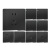 GJIROL 国际电工 86型家用墙壁式开关插座大板黑色一开五孔插座面板 空白面板 50-440V 