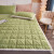 南极人（Nanjiren）冬季牛奶绒床垫加厚毛绒褥子单人软床垫子双人折叠床垫地铺睡垫 牛奶绒提花-茶绿-BMSL 单枕套一对-48x74cm
