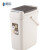 穆运  茶渣桶办公茶室塑料茶水桶手提过滤排水茶叶垃圾桶 深咖 27.5*18.5*36cm