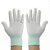 手套防工地劳保防滑工作220v电工绝缘透气薄款手套绝缘 白色尼龙手套(36双) L