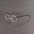 林德伯格同款9711纯钛超轻眼镜男商务时尚休闲可配防蓝光近视眼镜 深豹纹色 镜框 1.56防蓝光镜片(300度以下)