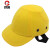厚创 防撞安全帽 ABS内壳帽轻型防砸棒球运动鸭舌帽 黄色四孔
