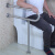 适之无障碍老年残疾人扶手浴室卫生间厕所马桶防滑安全不锈钢扶手栏杆 一字扶手45cm×32管-拉丝