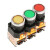 适用于电气 LAY8E11BN 按钮旋钮急停开关带灯按钮 红色绿色黄色 LA38定制 LAY8E-20X 旋钮 3位置 黑