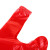 兰诗（LAUTEE）FH-1152 红色手提垃圾袋 酒店商用背心垃圾袋 24*37cm*100只装