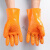 祥利恒浸塑橡胶止滑工业加厚胶皮颗粒防水工作劳保手套 黄色浸塑手套(3双) XL