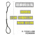 奕多美 插编钢丝绳起重吊装双扣吊索具编头子起重工具钢丝绳 YDM-GSS-026 18毫米2.5米 
