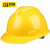 百舸  安全帽abs工地防砸透气高空工程施工抗冲击工业头盔 常规款 黄色 100个