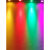 LED彩色小射灯RGB七彩渐变红蓝紫吊顶嵌入式天花筒灯孔灯1w3W 18W遥控变光(开孔13-15CM