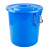 庄太太 【160L白色带盖】大号塑料桶 圆形收纳桶大容量水桶酒店工业环卫物业垃圾桶