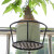 索尔诺 悬挂花架阳台多肉架装饰架创意简约花盆挂架绿萝户外花架 一只装-白色【托底直径18*上环直径22】