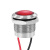 12mm16/19/22mm金属指示灯短款带线5V12V24V220V防水电源信号灯 19MM 球头灯-带线 红色 （电压备注）