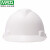 msa梅思安V-Gard标准型PE一指键国标安全帽工地施工领导建筑工程加厚头盔定制男 白色 标准型PE一指键
