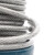 安达通 304不锈钢包塑钢丝绳 3mm粗50米长7*7PVC透明钢绳 不锈钢原色 