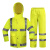 MOREYUN  荧光黄反光分体雨衣 交通警示雨衣(赠肩灯和指挥手套) 荧光黄分体 M160 