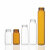 玻璃储存瓶EPA样品瓶20/30/40/60ml透明棕色螺口密封色谱试剂瓶 有机玻璃储存瓶架 适用30ml
