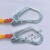 定制适用国标户外高空作业安全带欧式全身电工施工双险带双钩安 双背单小钩2米