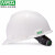 免费印字 msa梅思安V-Gard国标安全帽工地男施工领导建筑工程加厚头盔定制LOGO 白色 标准型PE（一指键）