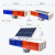 工百利 太阳能爆闪警示灯 市政道路交通施工路障灯 夜间高速公路频闪LED警示信号指示灯 四灯双面一体款