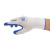 登升劳保手套 丁腈手套 涂胶涂层防滑耐磨透气耐油耐酸碱工地工作防护手套一把手N538白 12副/均码