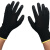海斯迪克 HK-784 黑色涂掌手套 浸胶涂胶手套 pu涂层尼龙13针涤纶防滑防护手套  M码