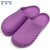 稳斯坦 WF036 手术鞋 实验室洞洞鞋手术室拖鞋劳保鞋无味防滑防护包头 紫色45/46