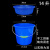 带滤网水桶大号厨房厨余茶水茶叶桶沥水篮泔水分离过滤漏网手提式 14升蓝色+蓝色沥水篮