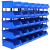 ONEVAN零件盒组合式 塑料元件物料盒货架螺丝盒 蓝色 390*255*150mm