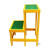 玻璃钢 绝缘凳 电工凳 高低凳 三层高压 电力梯 凳子 可移动式 单 黄色款ABS 高120*90*50