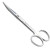 午励 实验用剪刀 不锈钢实验室手术剪刀 弯刀 手术直尖20cm 