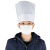 大杨395一次性无纺布加厚厨师帽10包（200顶） 23*29cm 80g纤白中方帽 餐厅厨房工作帽