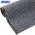 海斯迪克 HK-67 商用地毯 复合双条纹地垫 入门垫防尘防滑蹭土垫 烟灰色 2.0米宽*1米